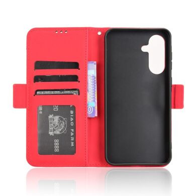 Чехол Deexe Wallet Stand для Samsung Galaxy A36 (A366) - Red