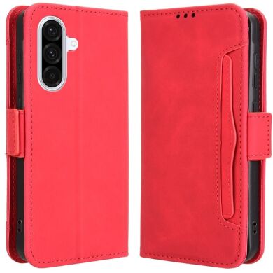 Чехол Deexe Wallet Stand для Samsung Galaxy A36 (A366) - Red