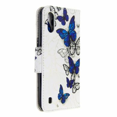 Чохол-книжка Deexe Color Wallet для Samsung Galaxy A01 (A015) - Blue Butterflies