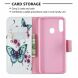 Чехол-книжка Deexe Color Wallet для Samsung Galaxy A20s (A207) - Green Butterflies and Flowers
