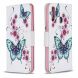 Чехол-книжка Deexe Color Wallet для Samsung Galaxy A20s (A207) - Green Butterflies and Flowers