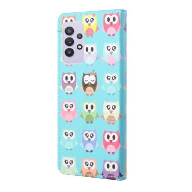 Чехол-книжка Deexe Color Wallet для Samsung Galaxy A32 (А325) - Owls