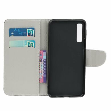 Чехол-книжка Deexe Color Wallet для Samsung Galaxy A70 (A705) - Brown Bear and Warning Words