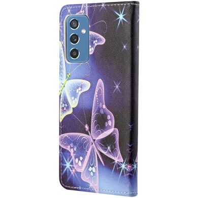 Чехол-книжка Deexe Color Wallet для Samsung Galaxy M52 (M526) - Sparkling Butterflies