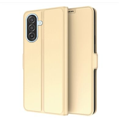 Чохол-книжка Deexe Faro Wallet для Samsung Galaxy S26 FE - Gold