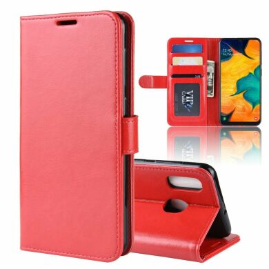 Чехол-книжка Deexe Wallet Style для Samsung Galaxy A30 (A305) / A20 (A205) - Red