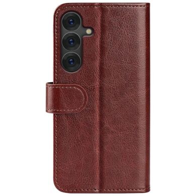 Чехол-книжка Deexe Wallet Style для Samsung Galaxy S25 (S931) - Brown