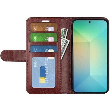 Чехол-книжка Deexe Wallet Style для Samsung Galaxy S25 (S931) - Brown