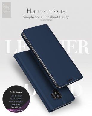 Чехол-книжка DUX DUCIS Skin Pro для Samsung Galaxy J2 Core (J260) - Dark Blue