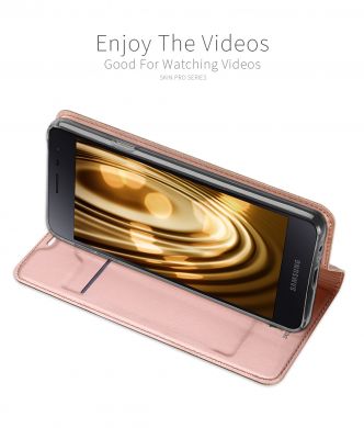 Чехол-книжка DUX DUCIS Skin Pro для Samsung Galaxy J2 Core (J260) - Rose Gold