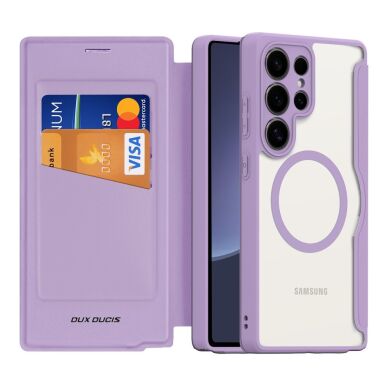 Чехол-книжка DUX DUCIS Skin X Pro Magnetic для Samsung Galaxy S25 Ultra (S938) - Purple