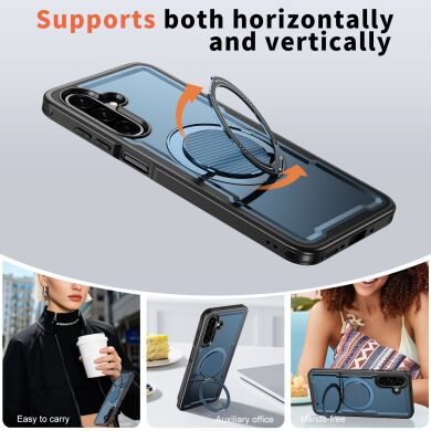 Чохол з кільцем-підставкою Reframe Grip MagSafe для Samsung Galaxy A26 (A266) - Black