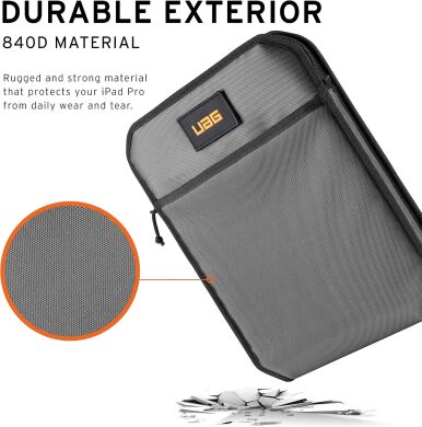Чехол URBAN ARMOR GEAR Shock Sleeve Lite для планшетів и ноутбуков діагоналлю до 11 дюймів - Gray