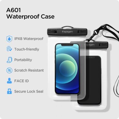 Комплект влагозащитных чехлов Spigen (SGP) Velo A601 Universal Waterproof Case - Crystal Clear