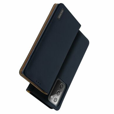 Кожаный чехол DUX DUCIS Wish Series для Samsung Galaxy Note 20 (N980) - Blue