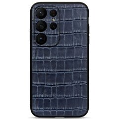 Шкіряний чохол UniCase Croco Skin для Samsung Galaxy S23 Ultra - Blue