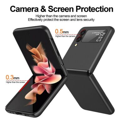 Пластиковый чехол Deexe Hard Shell (FF) для Samsung Galaxy Flip 3 - Black