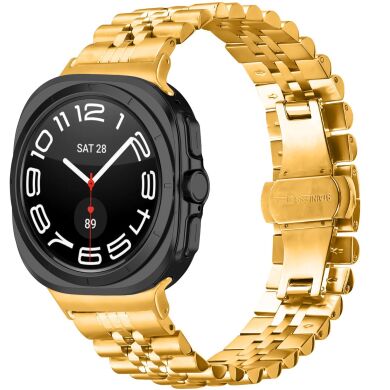 Ремешок Deexe Stainless Steel QuickFit для Samsung Galaxy Watch 8 (40/44mm) / 8 Classic / Ultra (2025) - Gold