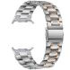 Ремінець Deexe Stainless Steel Strap для Samsung Galaxy Watch Ultra (2025) - Silver / Rose Gold