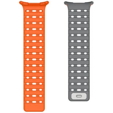 Ремешок Reframe Sport Band для Samsung Galaxy Watch Ultra (47mm) / Ultra (2025) - Grey / Orange