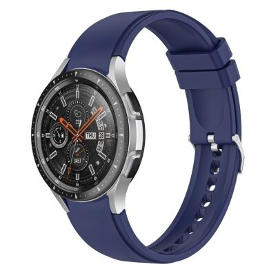 Ремешок UniCase Silicone Strap для Samsung Galaxy Watch 4 Classic (46mm) / Watch 4 Classic (42mm) / Watch 4 (40mm) / Watch 4 (44mm) - Dark Blue