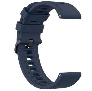 Ремешок UniCase Soft Silicone для часов с шириной крепления 22мм - Dark Blue
