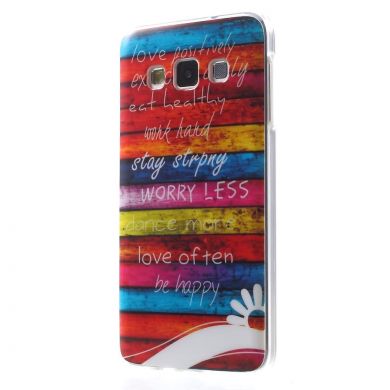 Силиконовая накладка Deexe Life Style для Samsung Galaxy A3 (A300) - Pastel Flavor