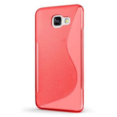 Силиконовый (TPU) чехол Deexe S Line для Samsung Galaxy A7 2017 (A720) - Red