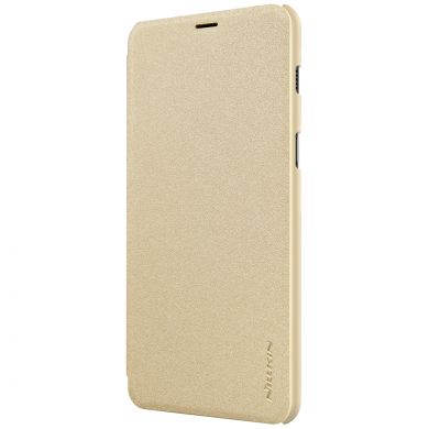 Чехол-книжка NILLKIN Sparkle Series для Samsung Galaxy A8+ 2018 (A730) - Gold