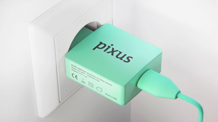 Сетевое зарядное устройство Pixus Charge One (2А) + кабель - Turquoise