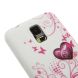 Силиконовая накладка Deexe Flower Pattern для Samsung S5 mini (G800) - Heart Pattern. Фото 3 из 5