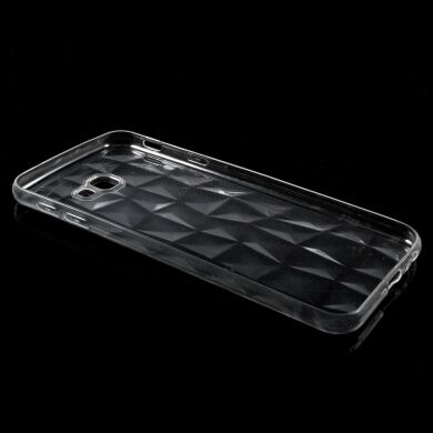 Силіконовий чохол Deexe 3D Diamond Texture для Samsung Galaxy J4+ (J415), Transparent