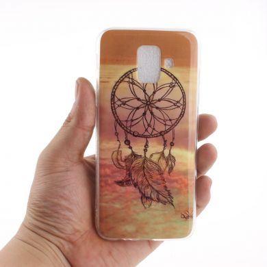 Силиконовый (TPU) чехол Deexe Life Style для Samsung Galaxy A6 2018 (A600) - Dream Catcher in Sky