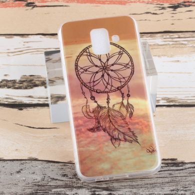 Силиконовый (TPU) чехол Deexe Life Style для Samsung Galaxy A6 2018 (A600) - Dream Catcher in Sky