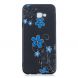 Силиконовый (TPU) чехол Deexe Life Style для Samsung Galaxy J4+ (J415) - Blue Flower. Фото 2 из 5