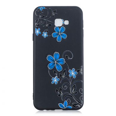 Силиконовый (TPU) чехол Deexe Life Style для Samsung Galaxy J4+ (J415) - Blue Flower
