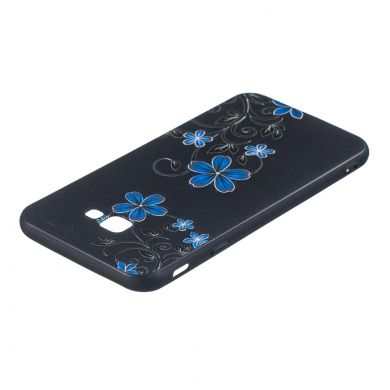 Силиконовый (TPU) чехол Deexe Life Style для Samsung Galaxy J4+ (J415) - Blue Flower