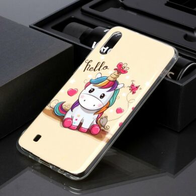 Силіконовий (TPU) чохол Deexe Life Style для Samsung Galaxy M10 (M105) / A10 (A105), Unicorn