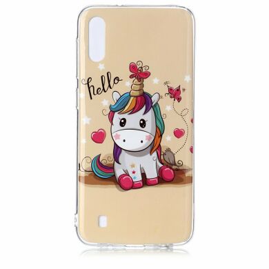Силіконовий (TPU) чохол Deexe Life Style для Samsung Galaxy M10 (M105) / A10 (A105), Unicorn
