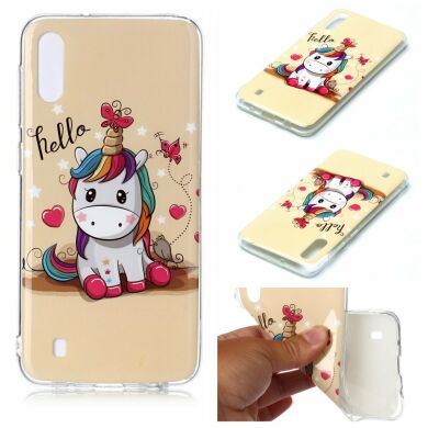 Силіконовий (TPU) чохол Deexe Life Style для Samsung Galaxy M10 (M105) / A10 (A105), Unicorn
