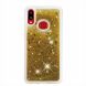 Силиконовый (TPU) чехол Deexe Liquid Glitter для Samsung Galaxy A10s (A107) - Gold. Фото 2 из 7