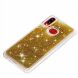 Силиконовый (TPU) чехол Deexe Liquid Glitter для Samsung Galaxy A10s (A107) - Gold. Фото 6 из 7