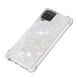Силиконовый (TPU) чехол Deexe Liquid Glitter для Samsung Galaxy A12 (A125) / A12 Nacho (A127) / M12 (M127) - Silver. Фото 4 из 7