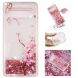 Силіконовий (TPU) чохол Deexe Liquid Glitter для Samsung Galaxy S10 - Plum Flower