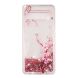Силіконовий (TPU) чохол Deexe Liquid Glitter для Samsung Galaxy S10 - Plum Flower