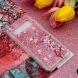Силіконовий (TPU) чохол Deexe Liquid Glitter для Samsung Galaxy S10 - Plum Flower