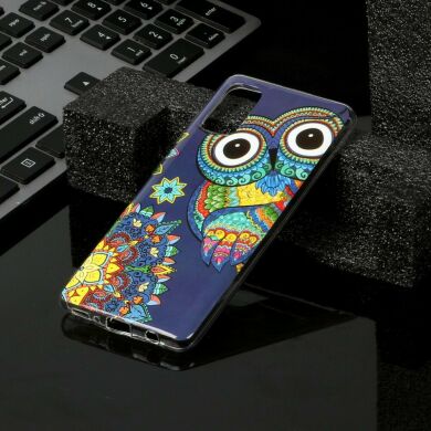 Силиконовый (TPU) чехол Deexe LumiCase для Samsung Galaxy A41 (A415) - Owl