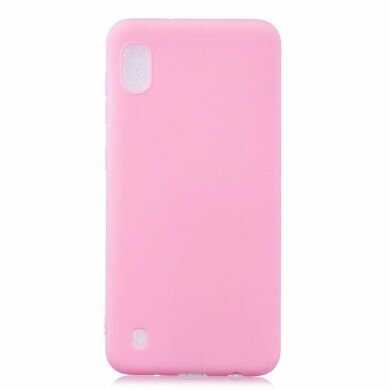 Силіконовий (TPU) чохол Deexe Matte Case для Samsung Galaxy A10 (A105), Pink