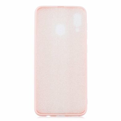 Силиконовый (TPU) чехол Deexe Matte Case для Samsung Galaxy A30 (A305) - Light Pink