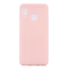 Силиконовый (TPU) чехол Deexe Matte Case для Samsung Galaxy A30 (A305) - Light Pink